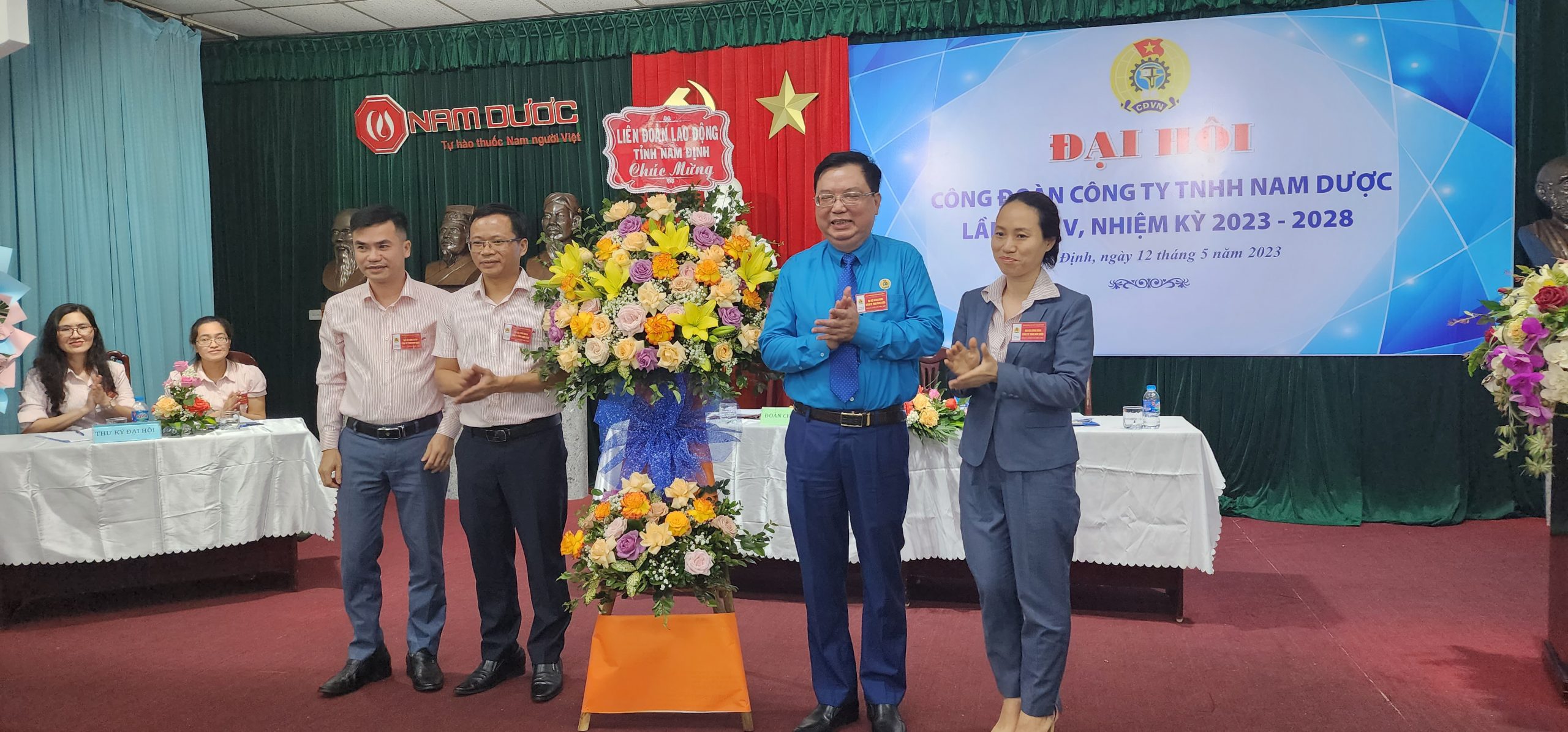 TỔ CHỨC THÀNH CÔNG ĐẠI HỘI CÔNG ĐOÀN CÔNG TY TNHH NAM DƯỢC LẦN THỨ V, NHIỆM KỲ 2023-2028