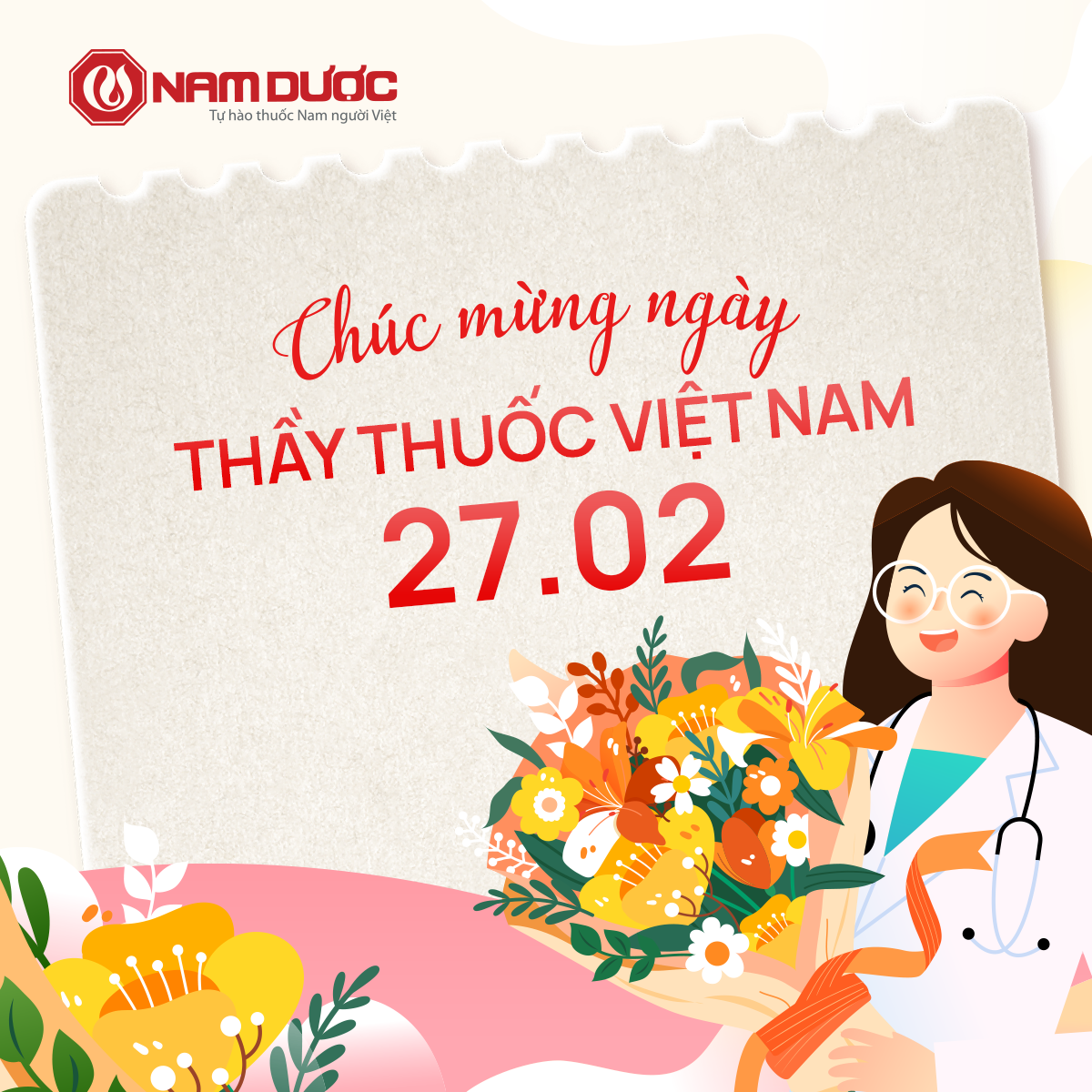 CHÚC MỪNG NGÀY THẦY THUỐC VIỆT NAM 27-2