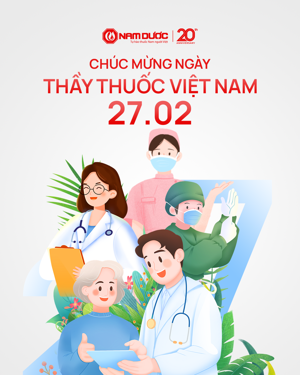 CHÚC MỪNG NGÀY THẦY THUỐC VIỆT NAM 27-2