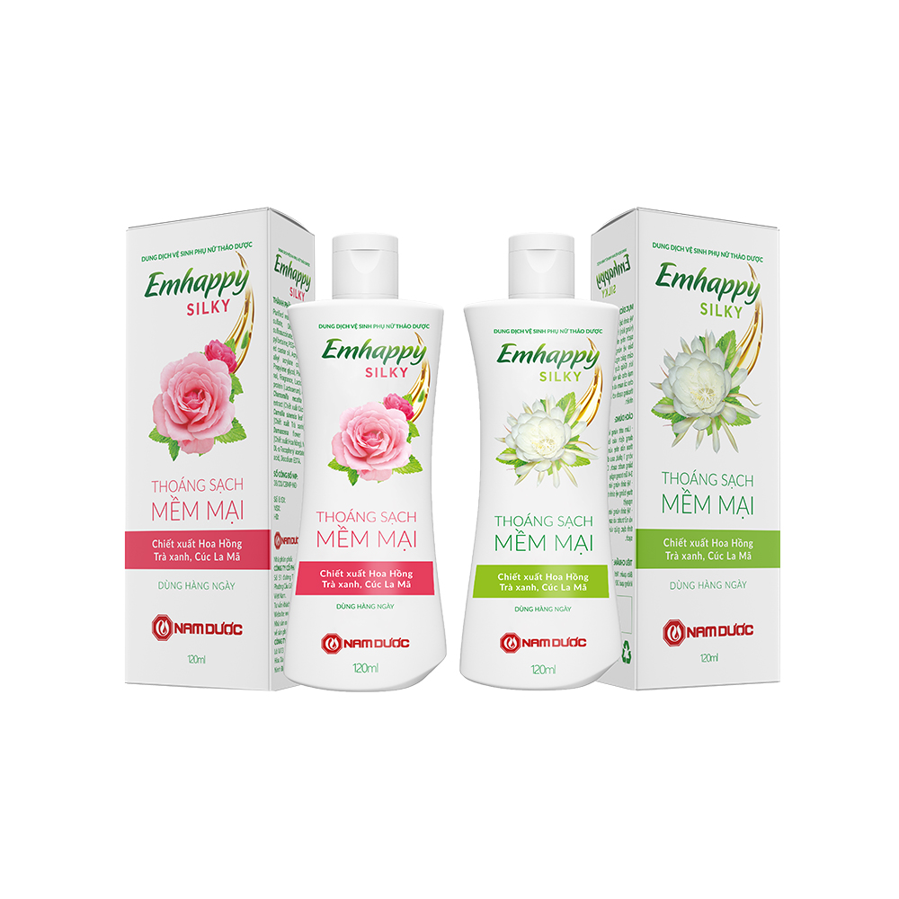 DUNG DỊCH VỆ SINH PHỤ NỮ THẢO DƯỢC EMHAPPY SILKY