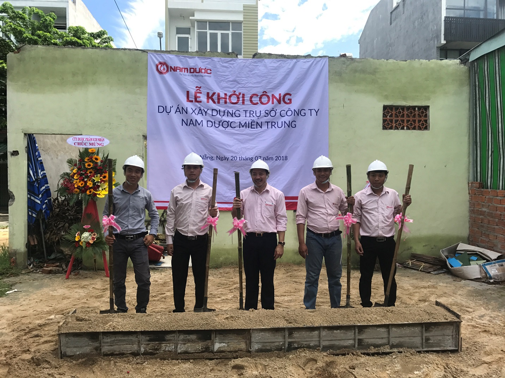 Nam Dược khởi công xây dựng trụ sở văn phòng Nam Dược Miền Trung