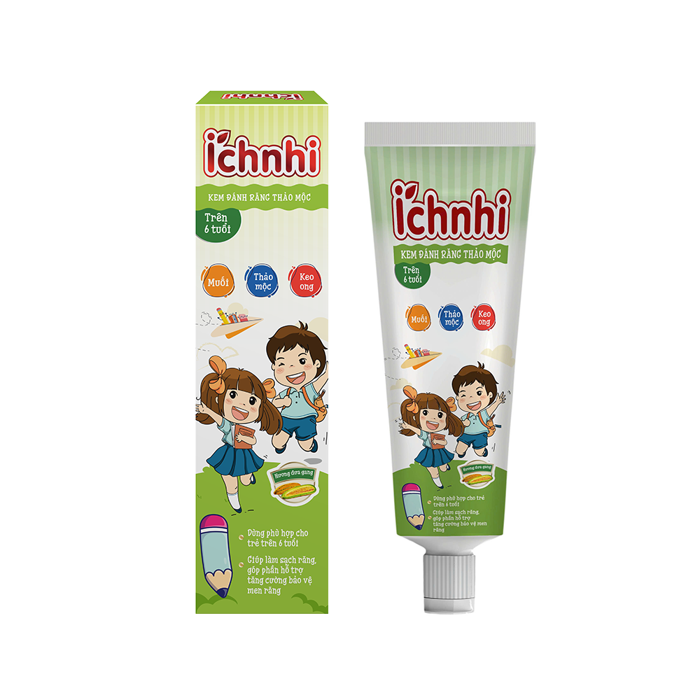 ÍCH NHI KEM ĐÁNH RĂNG THẢO MỘC TRÊN 6 TUỔI