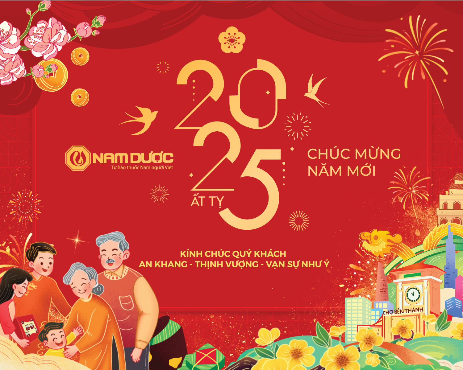 NAM DƯỢC CHÚC MỪNG NĂM MỚI 2025!