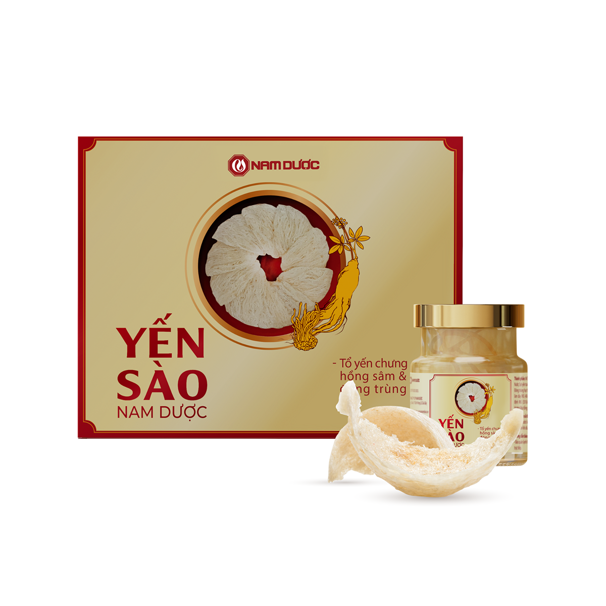 YẾN SÀO NAM DƯỢC – TỔ YẾN CHƯNG HỒNG SÂM & ĐÔNG TRÙNG